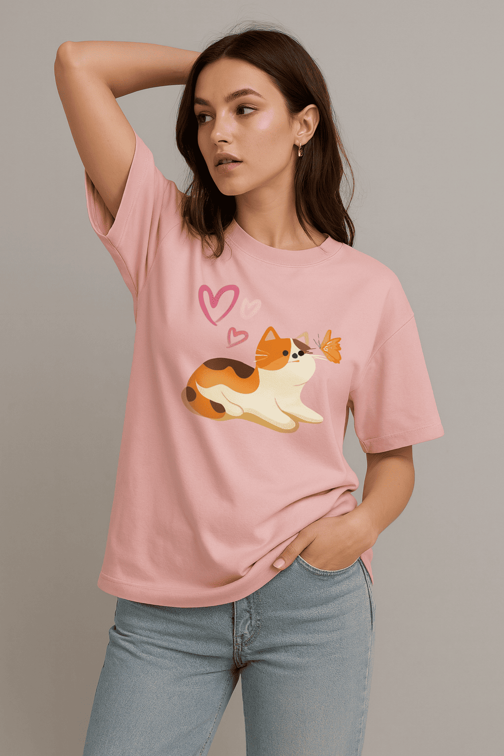 The Wholesome Calico Oversized Tee